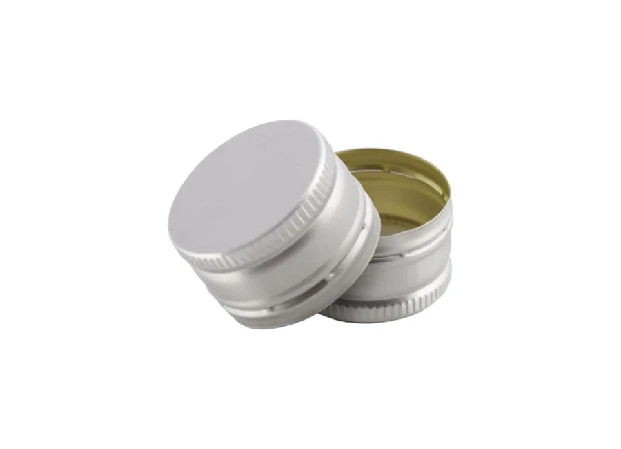 28mm/410 Brushed Aluminium Screw Cap with Liner product photograph