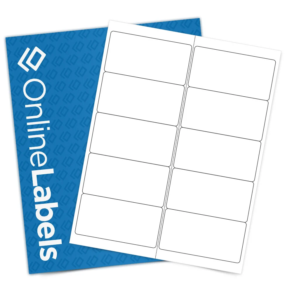 OnlineLabels OL125 Standard White Matte Sheet Labels product photograph