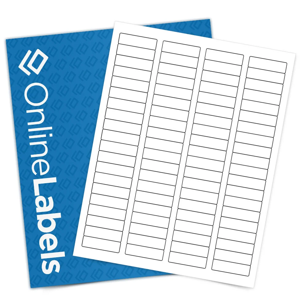 OnlineLabels OL25 Standard White Matte Sheet Labels product photograph