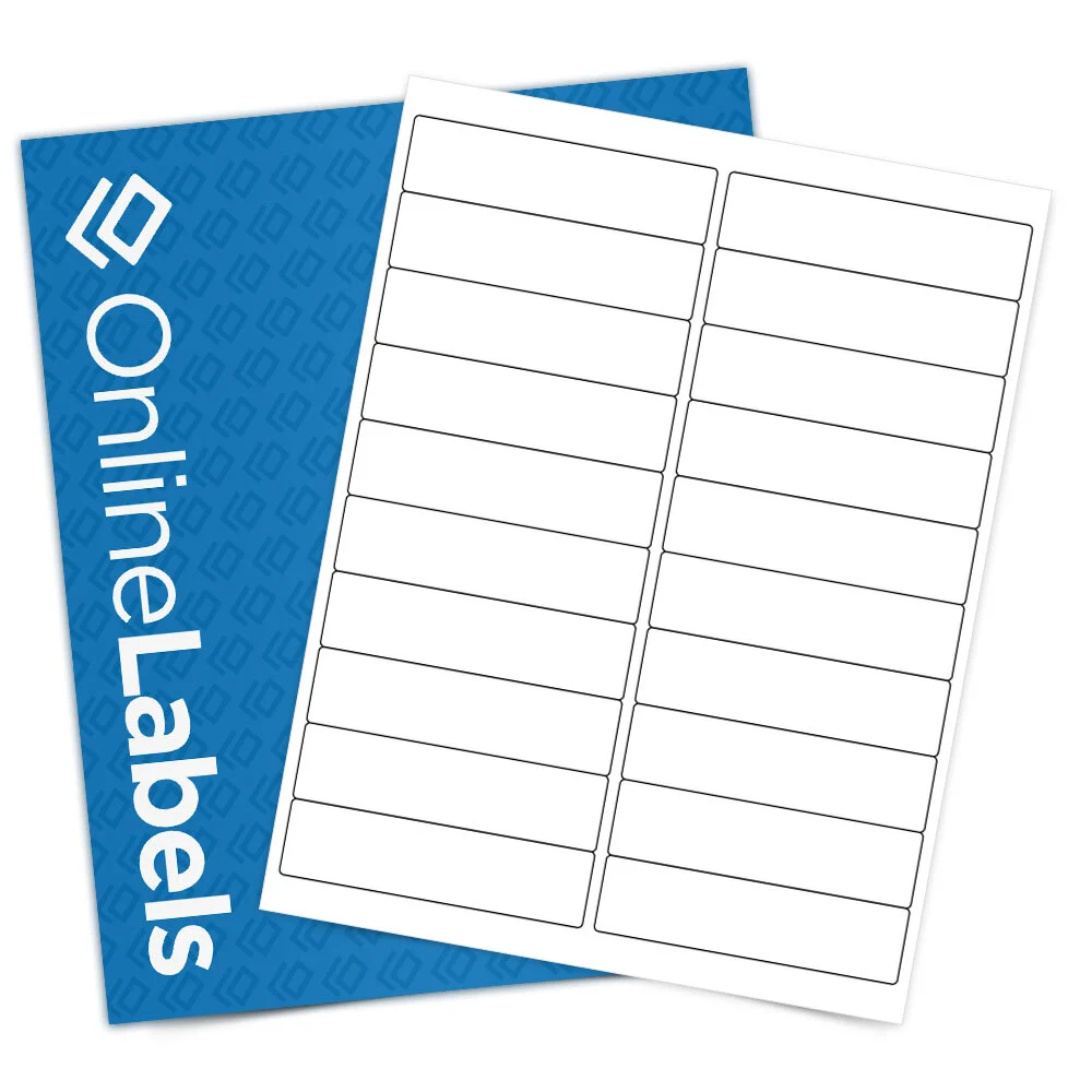 OnlineLabels OL75 Standard White Matte Sheet Labels product photograph